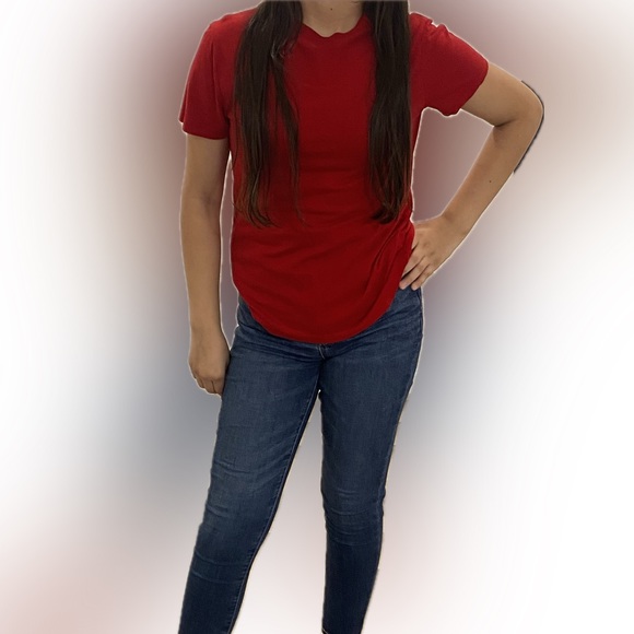 A beautiful bright red tee - Picture 2 of 3